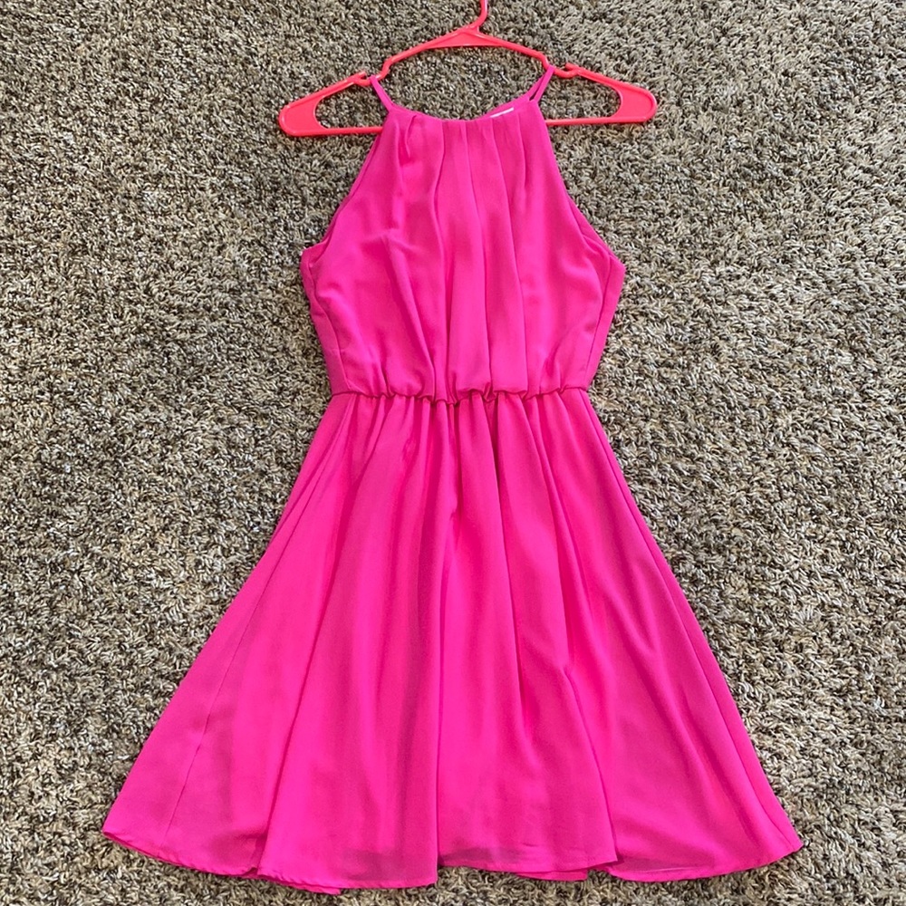 Lush hot pink dress size xs